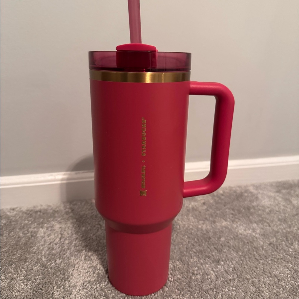 Starbucks Pink Tumbler with Handle